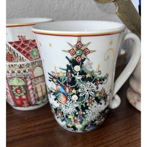 Williams Sonoma Christmas Tree Mug NEW 1 Of 2 Mugs Holiday Xmas Large - Picture 1 of 8